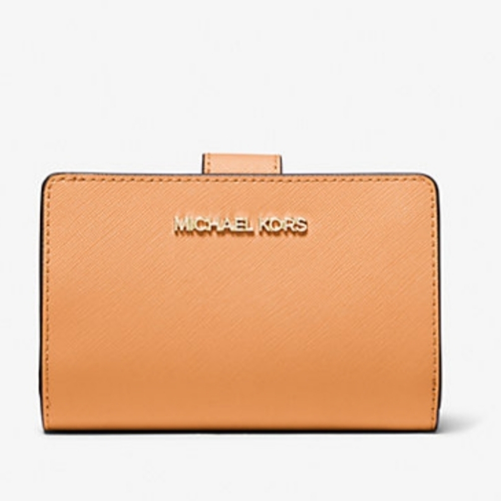 Michael Kors Medium Cross Grain Leather Wallet: Cider, 5.25×3.5×1.25, NWT